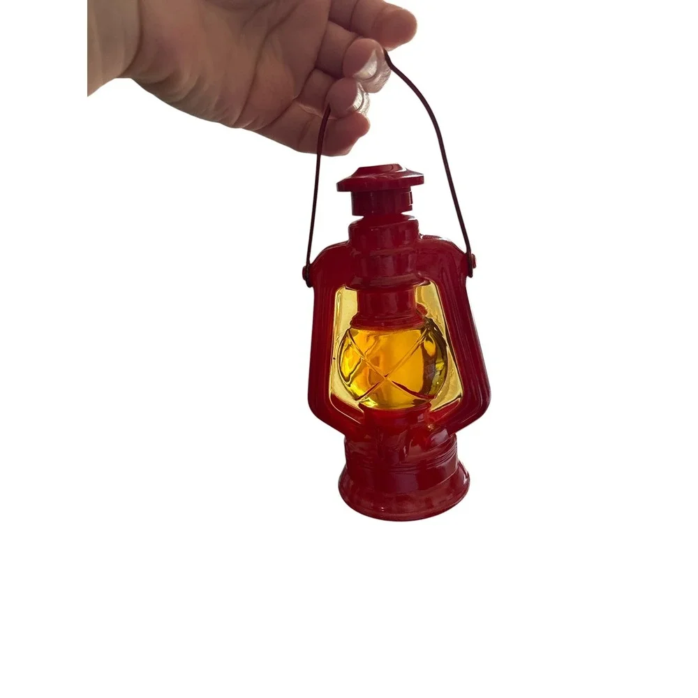 Avon Miniature Red Hurricane Lantern Decorative decanter after shave